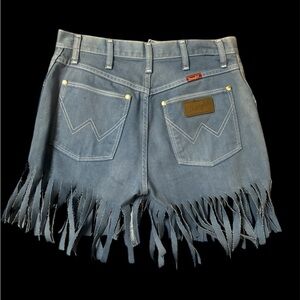 Wrangler Women's Denim Fringe Shorts